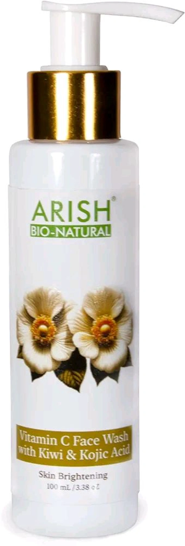 ARISH BIO-NATURAL Vitamin C Face Wash With Kiwi And Kojic Acid Pack Of 100Ml