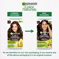 Garnier Natural Hair Colour 4 No Brown , 70gm + 60gm 