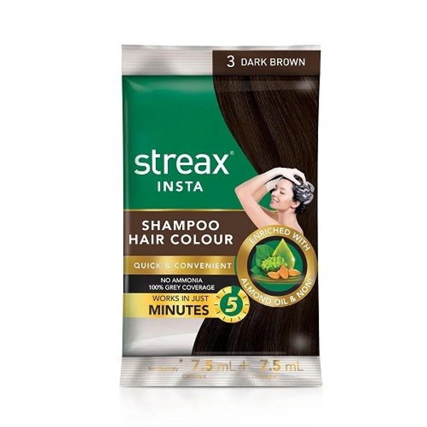 Streax Shampoo Color 3 No Dark Brown 