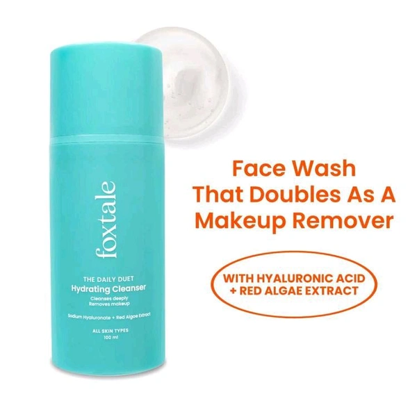 Foxtale Hydrating Cleanser And Make-Up Remover, With Hyaluronic Acid
(100ml)