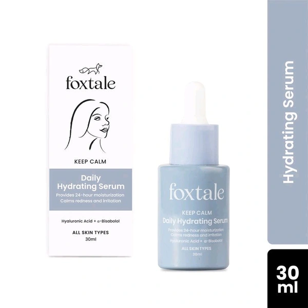 Foxtale Hydrating Serum With Hyaluronic Acid & 6 Hydration Boosters for 24 hours Moisturization
(30ml)