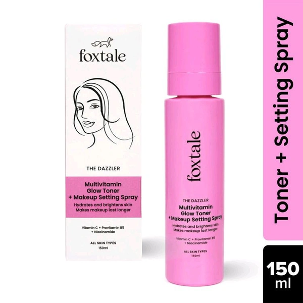 Foxtale The Dazzler Multivitamin Glow Toner + Makeup Setting Spray
(150ml)