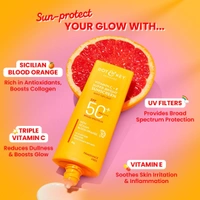 Dot & Key Vitamin C + E Face Sunscreen SPF 50 PA+++ For Glowing Skin, 100% No White Cast (50g)