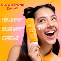Dot & Key Vitamin C + E Face Sunscreen SPF 50 PA+++ For Glowing Skin, 100% No White Cast (50g)
