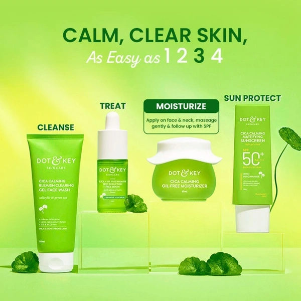 Dot & Key Cica Niacinamide & Ceramides Oil-Free Face Moisturizer For Acne Prone & Oily Skin (60ml)