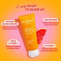 Dot & Key Vitamin C + E Super Bright Gel Face Wash (100ml) - 