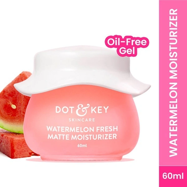Dot & Key Watermelon & Glycolic Acid Matte Glow Face Moisturizer For Dullness & Oily Skin (60 ml)