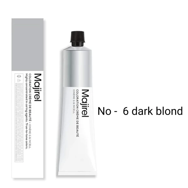 loreal mijareal color  L’Oreal Professional Majirel Hair Color 6 dark blond 50 gms - 50 gm