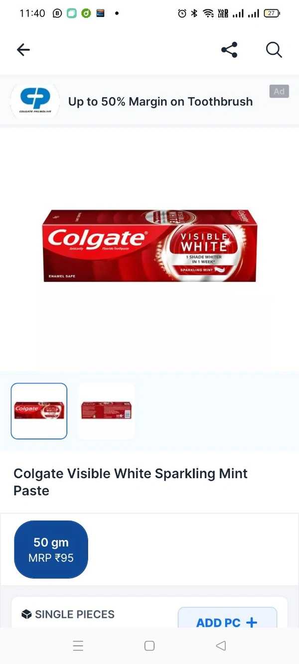 Colgate Visibel White