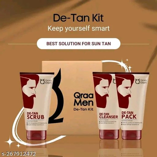 Men De-Tan Kit For Instant Tan Removal For Men 