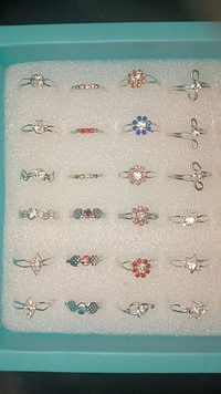 SILVER FINGER RINGS - Silver, Adjustable and Non-adjustable