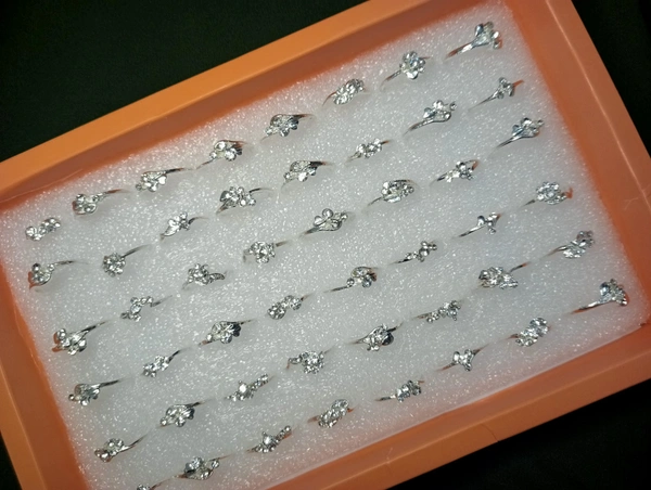 SILVER FINGER RINGS  - Silver, Non-adjustable