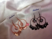 Stylish Hook Earrings  - Gold
