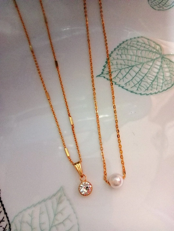 New stylish micro gold plated chains