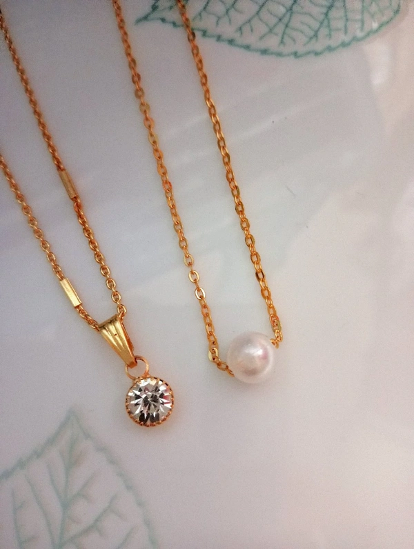 New stylish micro gold plated chains