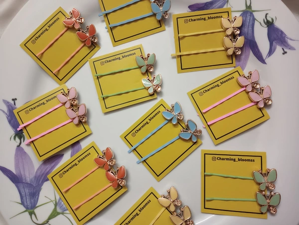 BUTTERFLY BOBBY PINS - Pelorous