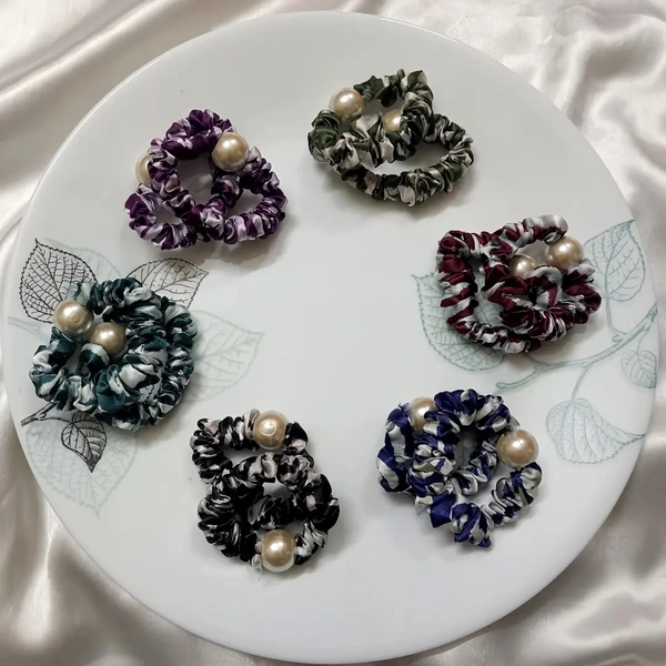 PEARL HAIR TIES - Ultramarine