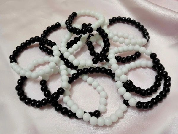 BLACK AND WHITE BRACELETS