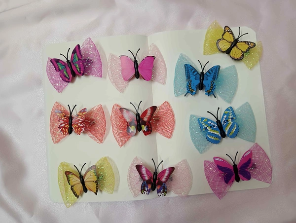 BUTTERFLY CLIPS - pink