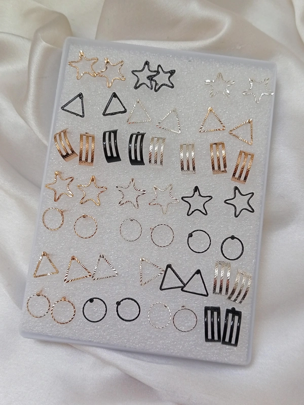 ASSORTED STUD EARRINGS  - RING(silver)