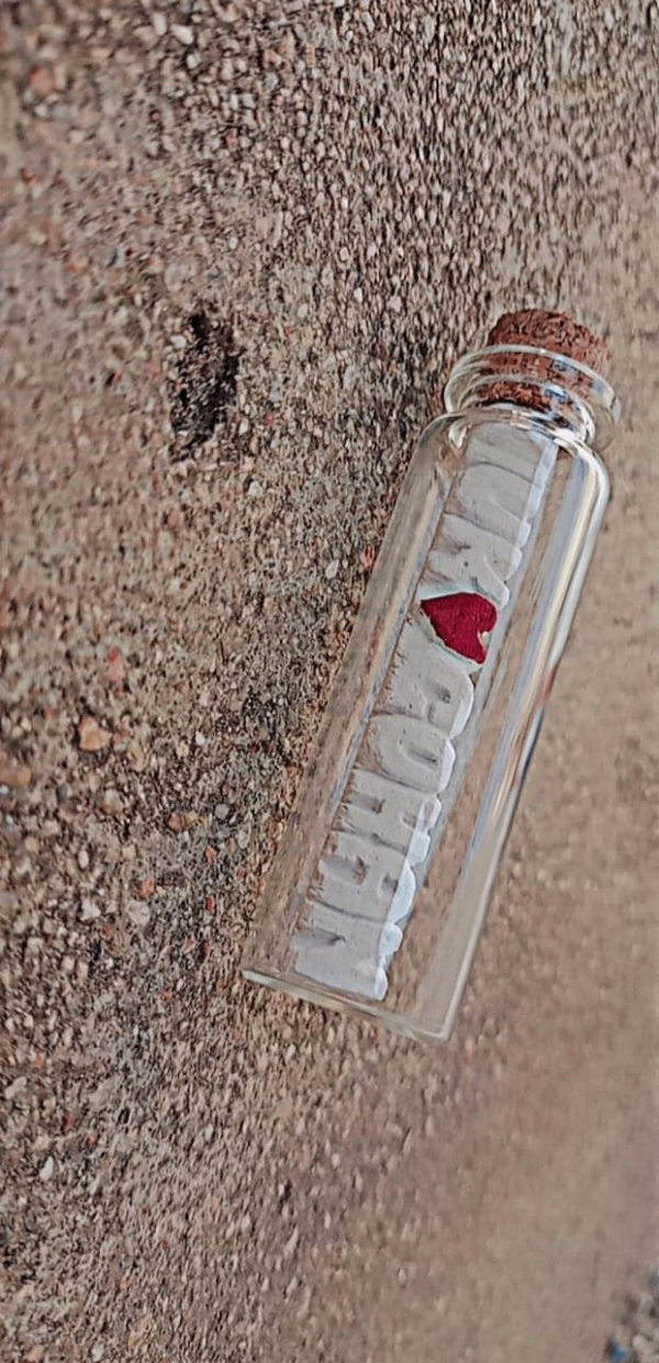 Chalk Piece Art - White