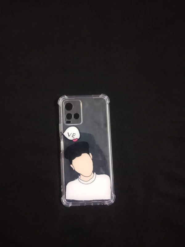 Illustrated Phone Cases Couple - White