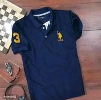 Premium Cotton Matt USPA Polo T-shirt Pack Of 3  - XXL