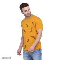 Mens Cotton Blend Half Sleeve Tshirt  - Web Orange, M