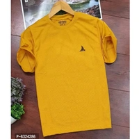 Stylish Popcorn 100% Cotton Round Neck Tshirt Pack Of 3  - M
