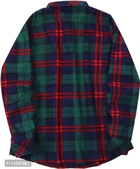Classic Cotton Blend Check Causal Shirt For Men  - XXL