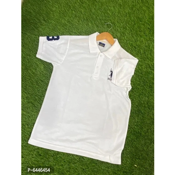 Premium Cotton Matt USPA Polo T-shirt Pack Of 3  - Xl