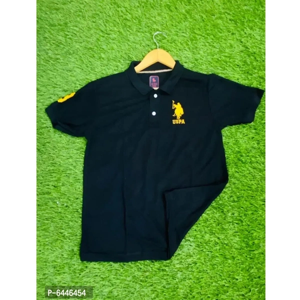 Premium Cotton Matt USPA Polo T-shirt Pack Of 3  - Xl