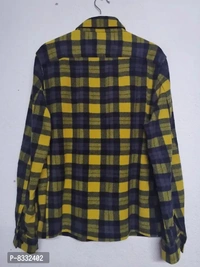 Classic Cotton Blend Check Causal Shirt For Men  - XL