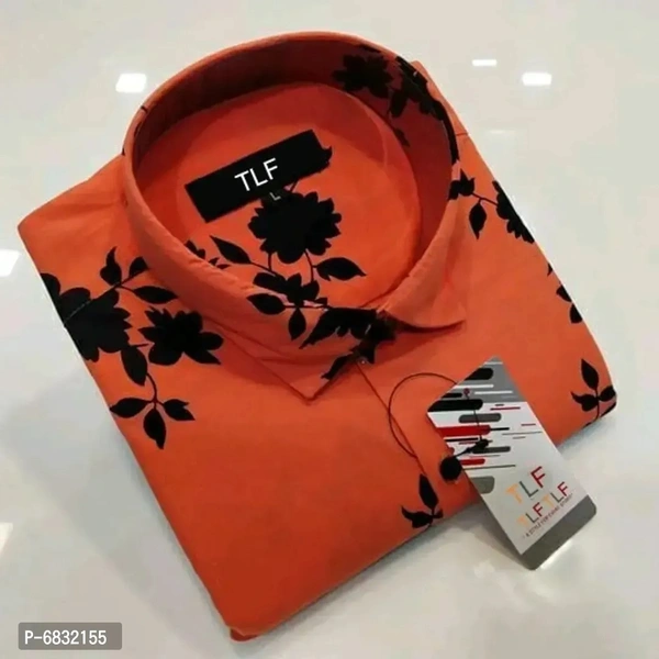 Party Wear PolyCotton Premium Shirt For Men  - L