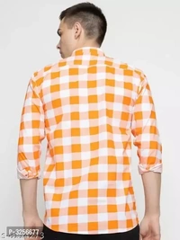 Mens Multicolour Cotton Check Full Sleeve Slim Fit Shirt  - Xl