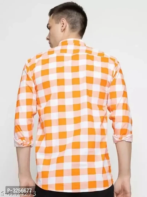 Mens Multicolour Cotton Check Full Sleeve Slim Fit Shirt  - Xl