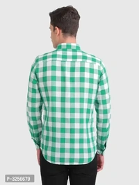 Mens Multicolour Cotton Check Full Sleeve Slim Fit Shirt  - XL