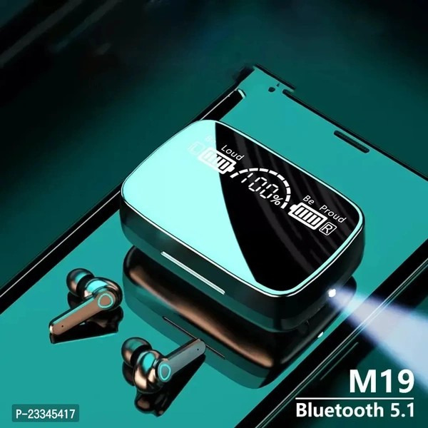 M19 TWS Wireless Bluetooth Earbuds With Touch And Power Bank 