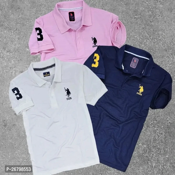Men's POLO T-SHIRT Pack Of 3  - XXL