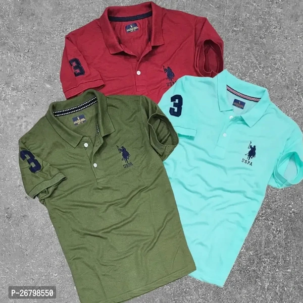 Men's POLO T-SHIRT Pack Of 3  - XXL