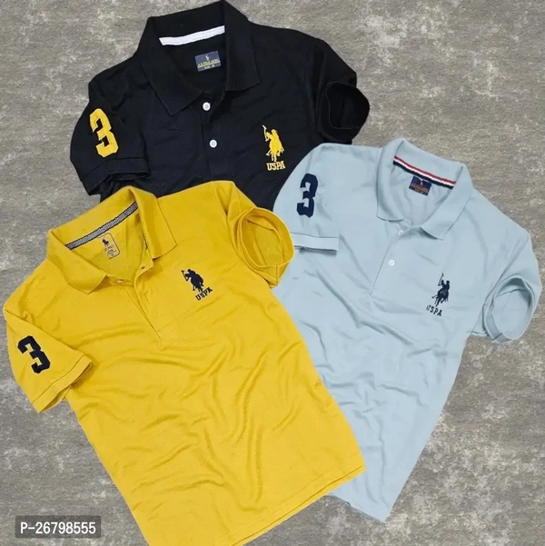 Men's POLO T-SHIRT Pack Of 3  - XXL