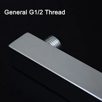 RSI Stainless Steel Shower Arm Square with Wall Flange/shower rod (heavy)  - 15 inch, square