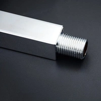 RSI Stainless Steel Shower Arm Square with Wall Flange/shower rod (heavy)  - 15 inch, square
