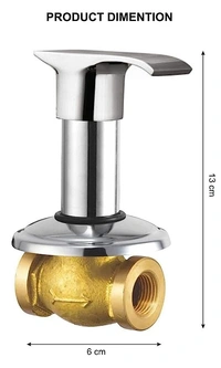 bathwick  Concealed ,Swift 15 mm. Brass Chrome Plated / Concealed Valve 1 / 2 Inch / Bathroom Tap / Quarter Turn Tap - 1/2 inch (15 mm)