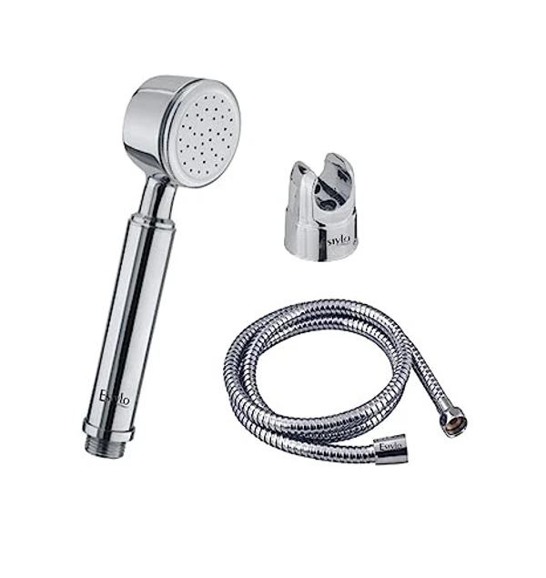 vincent Brass Hand shower - Mega Model with 1.5mtr SS Tube & Hook (Chrome Finished) Heavy Quality - round