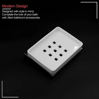 capri bath beauties SS-304 Grade, Soap Dish, Wall Mounted, Silver, Stainless Steel