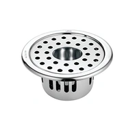 Vincent 5 inch (with Hole) Anti- insect & Cockroach and rats Jali/Trap Floor Drain with 304-Grade Stainless Steel (Silver) Made for washbasin , suitable for 4 & 5 ich PVC Pipe - 5 inch with hole