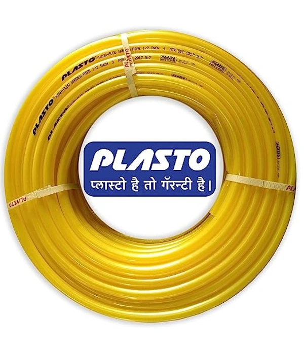 High-Quality Plasto 100% Virgin PVC Plastic Pipe for Gardening - Gold: Durable and Reliable Solution for Your Gardening Need (30 Mtr)