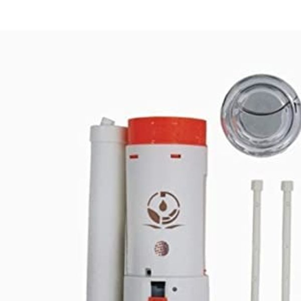 murcurix Plastic Water-Saving Toilet Repair Kit, Used Only for One Pc Toilet Seat, Contains Dual Flush Valve-Siphon, 8.26 Inch, 6-10" Adjustable Fill Valve, 60 Mm Abs Push Button