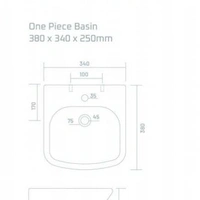 solitare 5102-mini dazzler One Piece Basin  - 380x340x250 mm